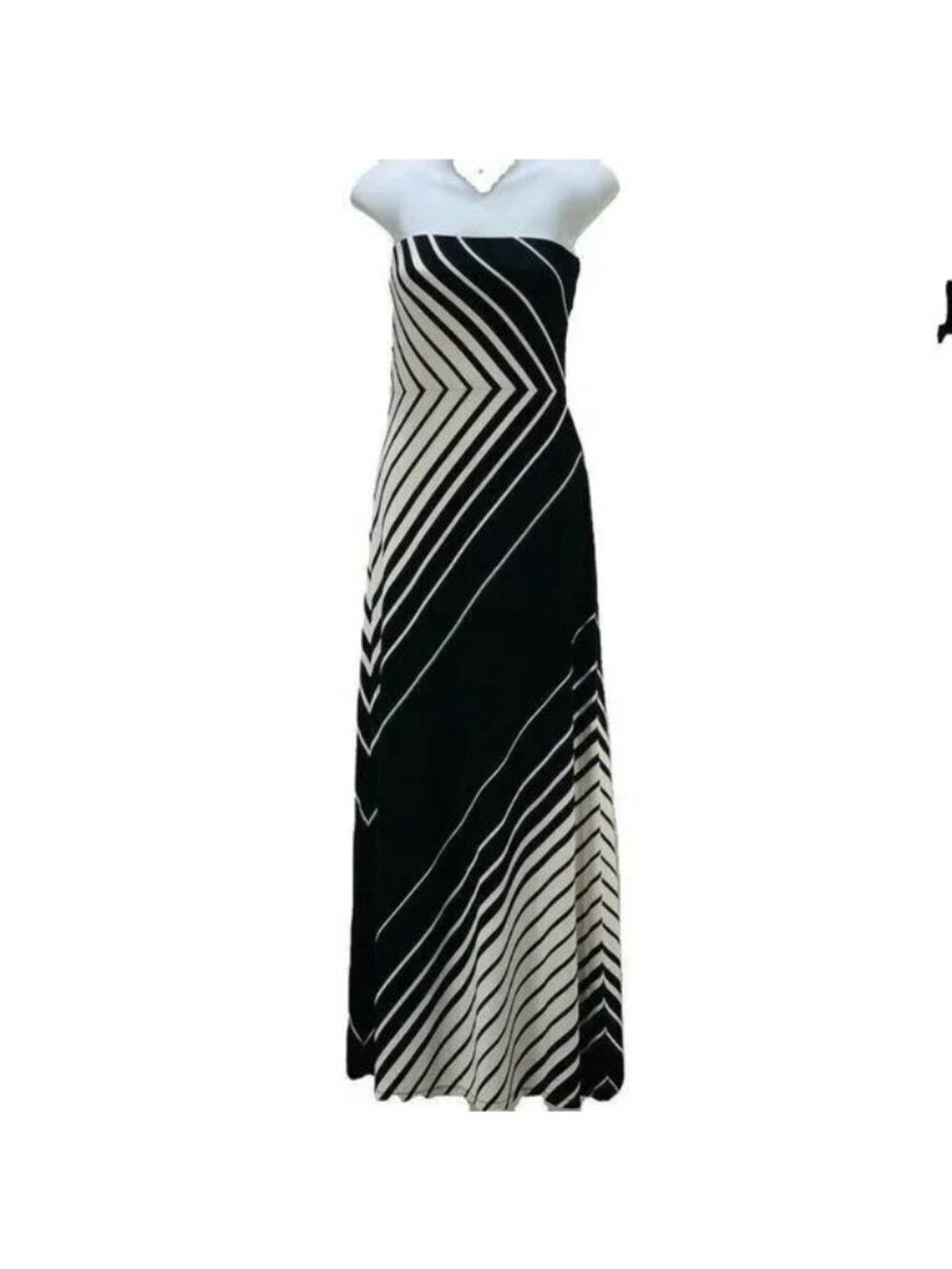 White House Black Market XS Strapless Maxi Dress - Picture 7 of 7